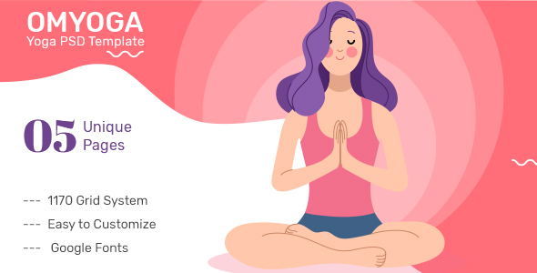 Omyoga - Yoga PSD Template