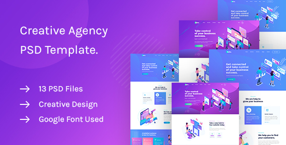 Saku - Agency And Business PSD Template