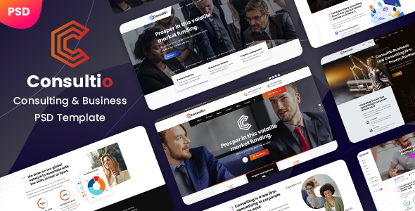 Consultio - Consulting Corporate Business PSD Template