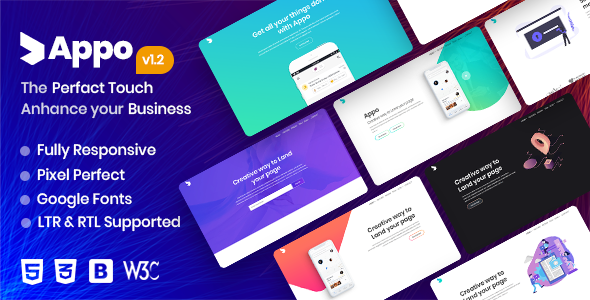 Appo - App Landing Page