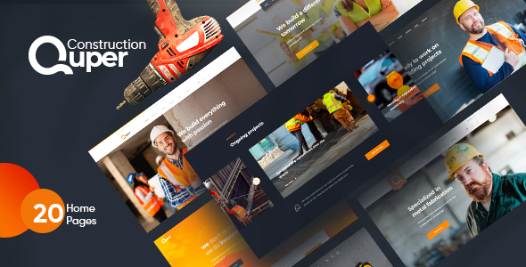 Quper - Construction PSD Template