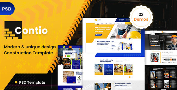 Contio  - Construction PSD Template
