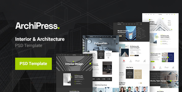 ArchiPress - Architecture Agency PSD Template