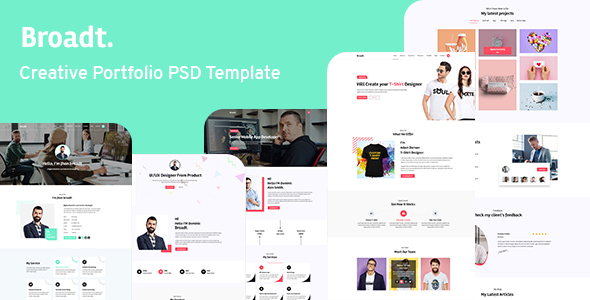 Broadt -  Portfolio PSD Template