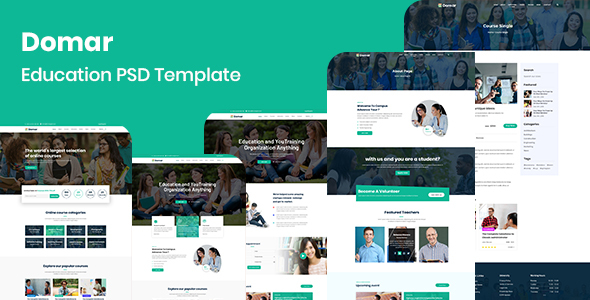 Domar - Education PSD Template