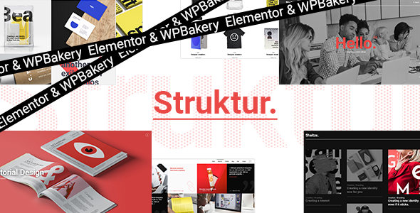 Product preview supplied for Struktur - Creative Agency WordPress Theme