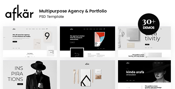 Afkar - Creative Agency & Portfolio PSD Template