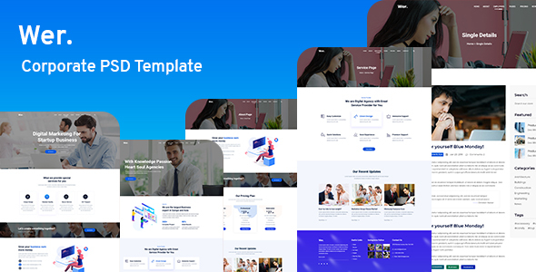 Wer - Corporate PSD Template listing image
