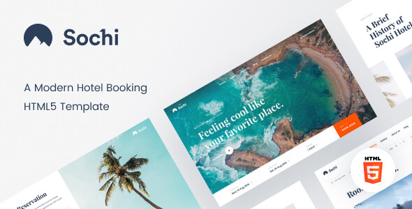 Sochi – Hotel Booking HTML5 Template listing image