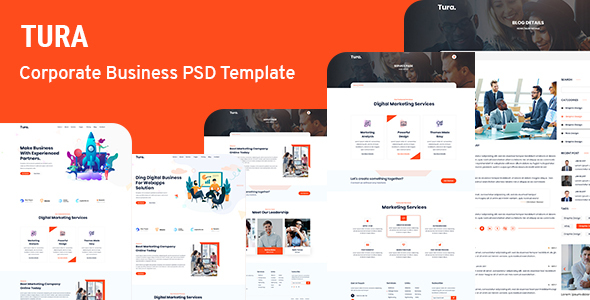 Tura- Corporate Business PSD Template