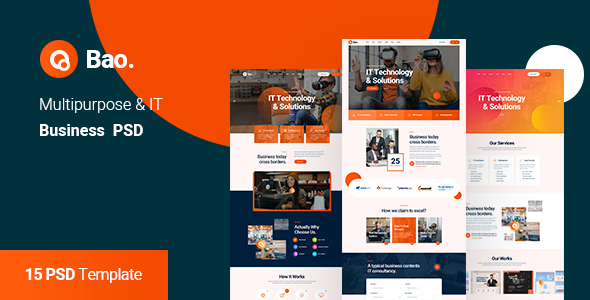 Bao - Multipurpose IT Solution & Business PSD Template