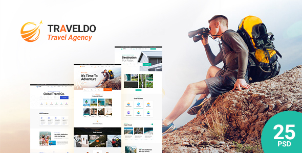 TravelDo - Travel Agency PSD Template