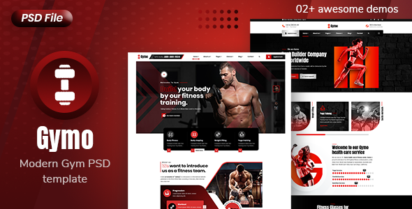 Gymo -  Modern Gym and Fitness PSD Template