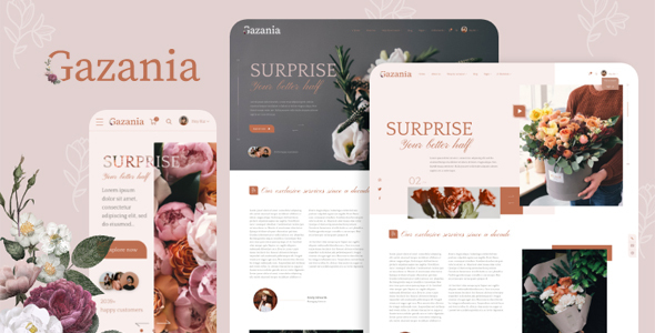 Gazania - Flower Shop eCommerce Template product preview