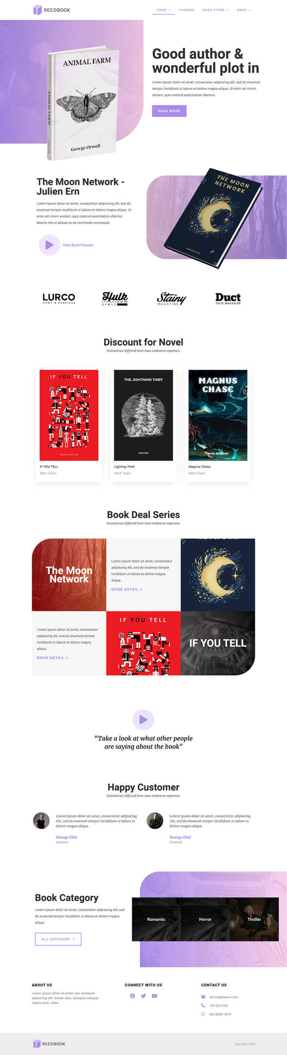 Novely | Book Store Elementor Template Kit