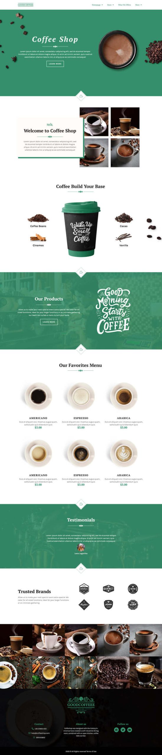 Coffesse | Cafe & Coffee Shop Elementor Template Kit listing image