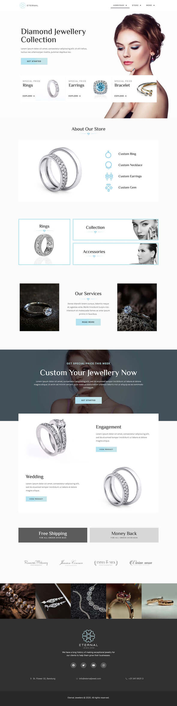 Diamonic | Jewellery Store Elementor Template Kit listing image