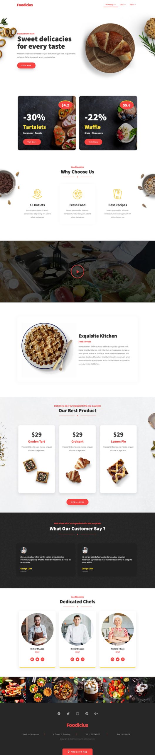 Preview image for Fooditi | Restaurant & Cafe Elementor Template Kit