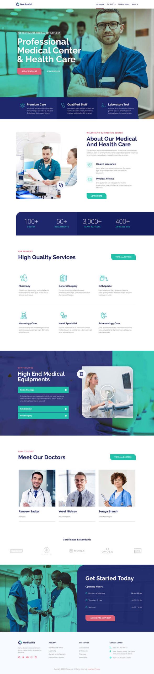 Medicale | Pharmacy & Medical Elementor Template Kit