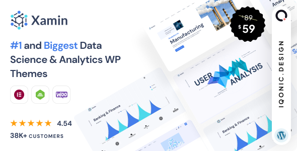 Xamin - Professional Data Science & Analytics WordPress Theme