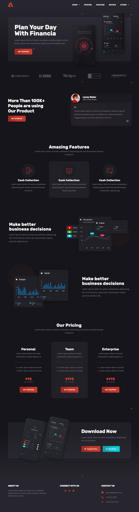Sassoft | Mobile App & Fintech Startup Elementor Template Kit