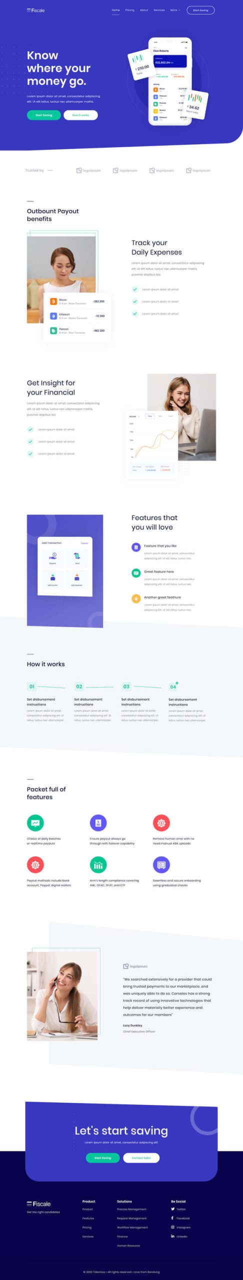 Fiscale | Business & Finance Startup Elementor Template Kit