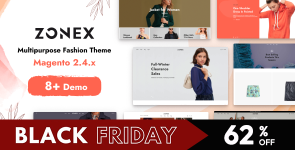 Zonex - Minimalist Responsive Magento 2 Fashion Theme