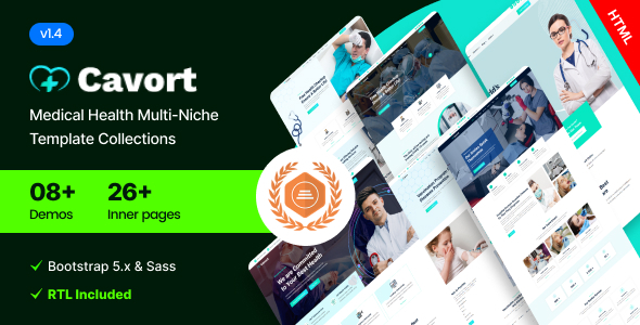 Cavort - Medical Health Multi-Niche Bootstrap 5 Template Collections product preview