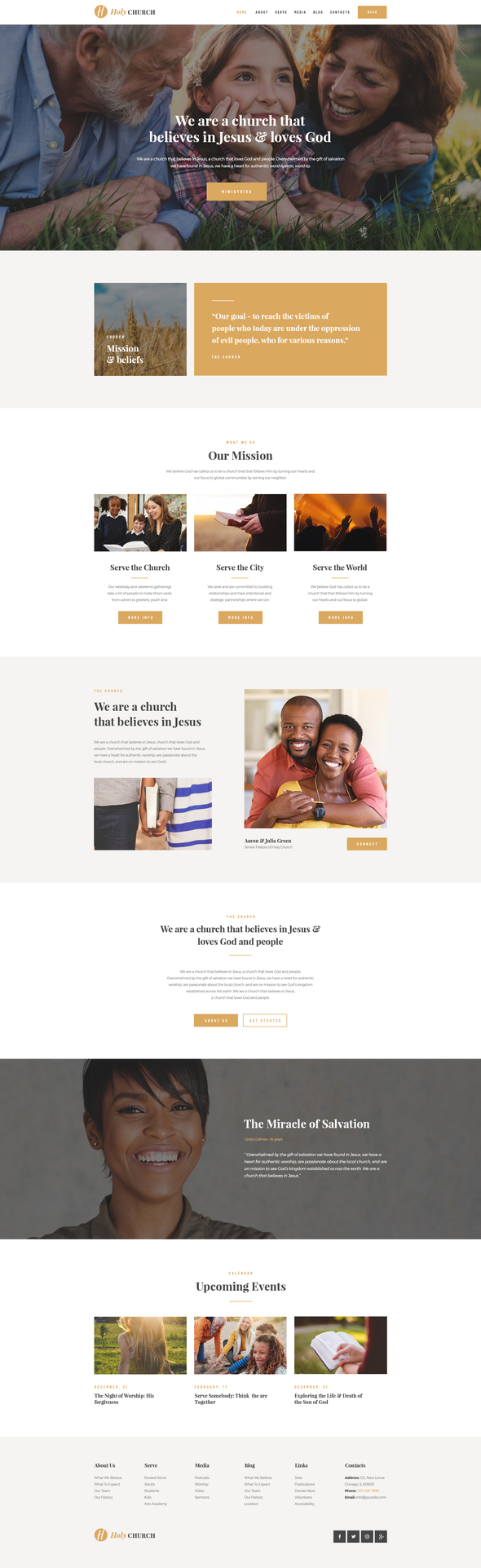 Holy - Church & Charity Template Kit