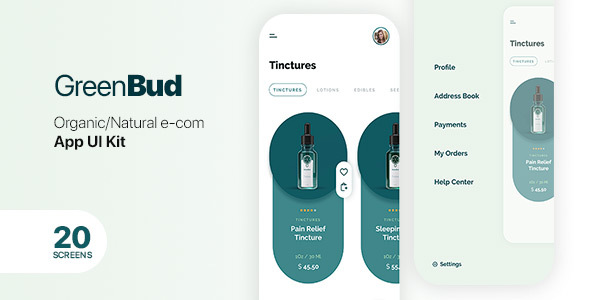 GreenBud App UI Kit for Adobe XD