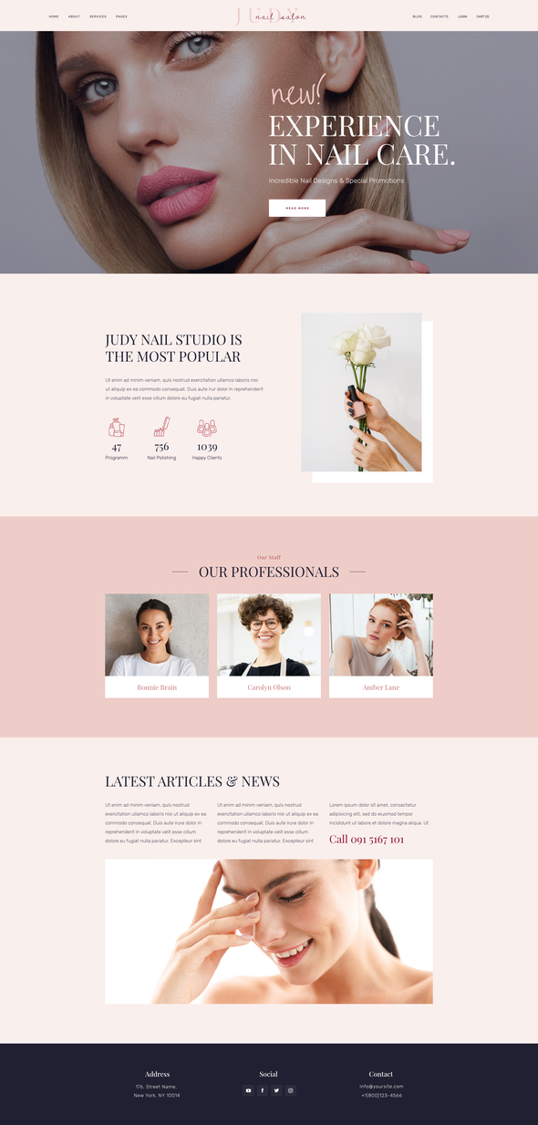Judy - Beauty Salon Elementor Template Kit