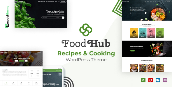 Foodhub - Recipes WordPress Theme listing image