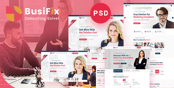 Busifix | Consulting PSD Template