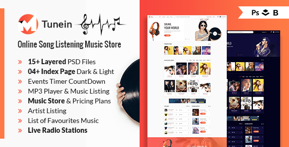 TuneIN PSD Template