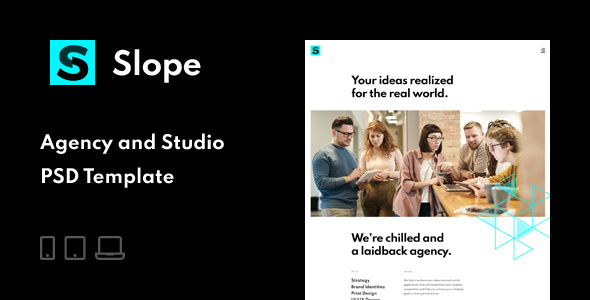 Preview image for Slope – Agency & Studio PSD Template
