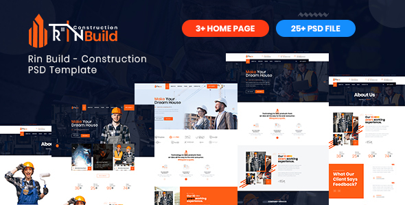 Rin Build - Construction PSD Template