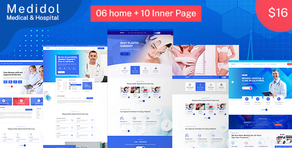 Medidol | Medical & Clinic PSD Template product preview