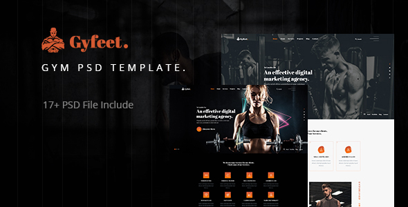 Gyfeet - Gym & Fitness PSD Template
