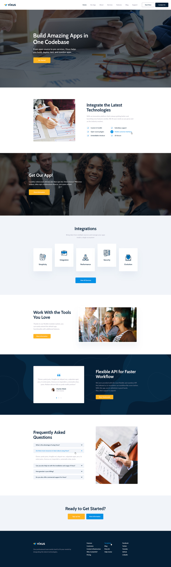 Vixus - Business Startup Elementor Template Kit
