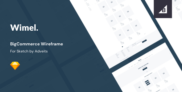 Wimel - BigCommerce Wireframe for Sketch listing image