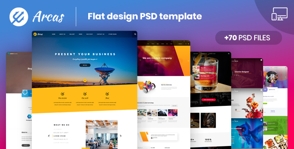 Arcas | Multipurpose PSD Template