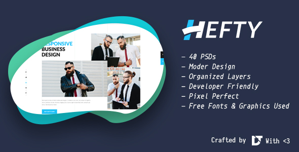Hefty - The Multipurpose PSD Template