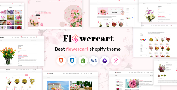 Product preview supplied for Flowercart - Flower Shop Shopify Theme OS 2.0