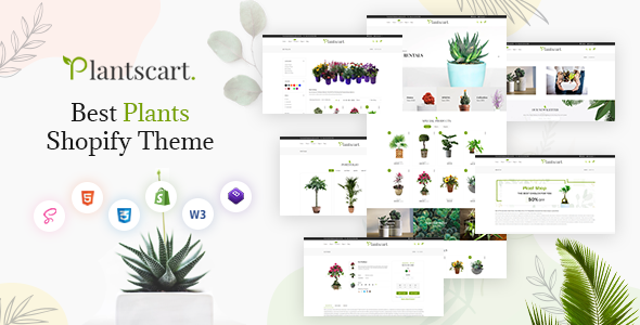 Plantscart - Nursery Plants Shopify Multi-Purpose Responsive Theme OS 2.0