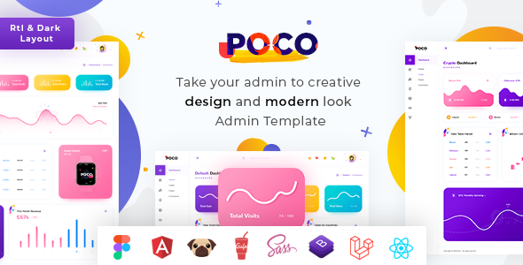 Poco - Bootstrap 5 HTML, React, Angular 22  Figma & Laravel 10 Admin Dashboard Template
