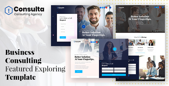 Consulta - Business Consulting Featured Adobe XD Template
