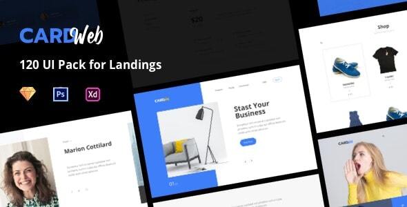 CardWeb - Web UI Card Pack Landing Pages