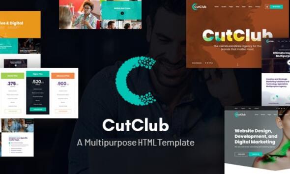 CutClub -Creative Multipurpose HTML5 Template + PSD