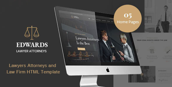 Edwards - Law Firm Lawyer HTML Template product preview