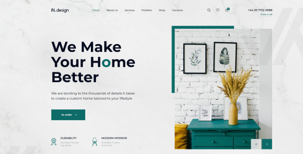 Mint - Interior Design PSD Template